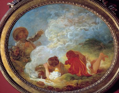 Perrette en de melkkan Naar het verhaal “De melkmeid en de melkkan” door Jean de la Fontaine. Schilderij door Jean Honoré Fragonard (1732-1806) 18e eeuw Musée Cognacq Jay door Jean Honore Fragonard