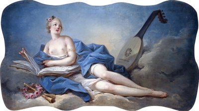 Personificatie van muziek door Jean Honore Fragonard