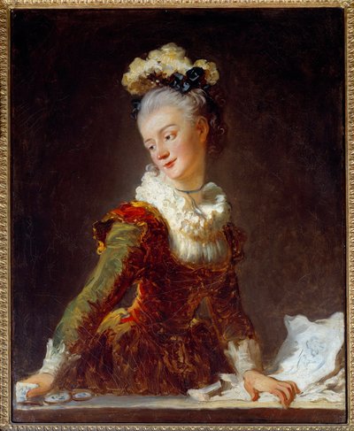 Portret van Marie Madeleine Guimard (1743-1816) door Jean Honore Fragonard