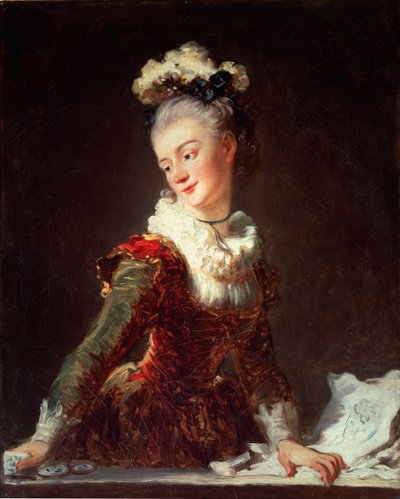 Portret van Marie Madeleine Guimard, eerste danseres van de Opera door Jean Honore Fragonard