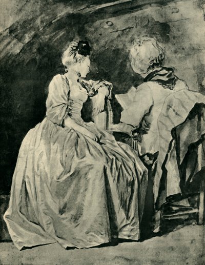 Lezen, ca. 1778, 1943 door Jean Honore Fragonard