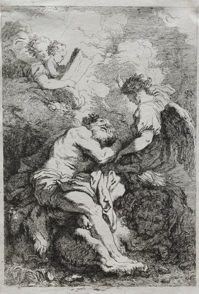 Sint Hiëronymus door Jean Honore Fragonard
