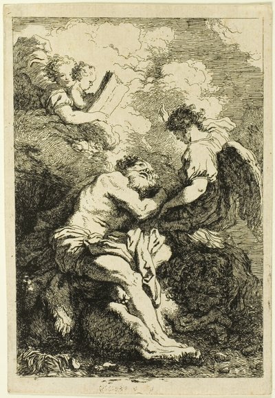 Heilige Jeroen door Jean Honore Fragonard