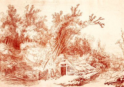 Schaapskooi door Jean Honore Fragonard