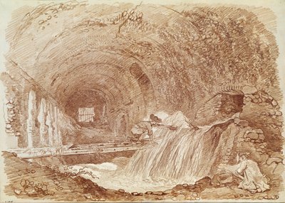Stallen van Maecenas in Tivoli door Jean Honore Fragonard