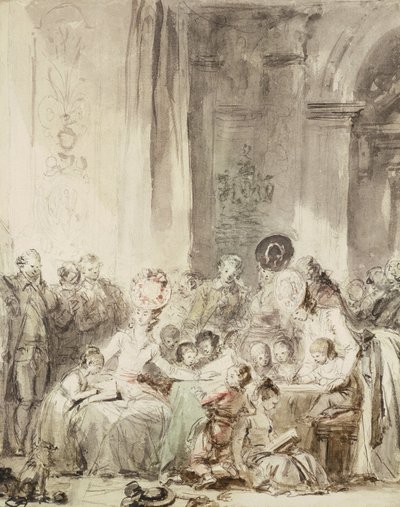 De wedstrijd Le concours door Jean Honore Fragonard