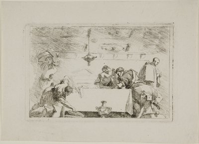 De Discipelen in Emmaus door Jean Honore Fragonard
