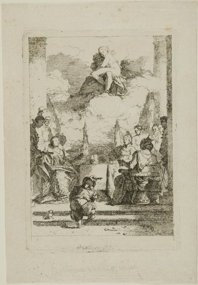 Het Feest van Anthony en Cleopatra door Jean Honore Fragonard