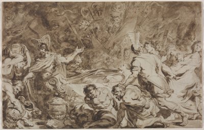 De Begrafenis van Decius Mus door Jean Honore Fragonard