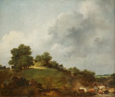 Het riviertje door Jean Honore Fragonard