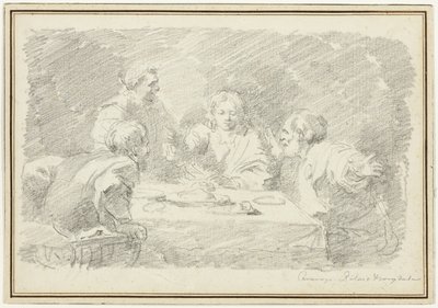 Het avondmaal in Emmaüs door Jean Honore Fragonard