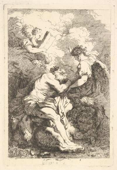 De Visie van Sint Hiëronymus, ca. 1761-65 door Jean Honore Fragonard