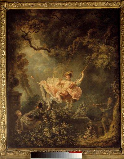 De schommel door Jean Honore Fragonard