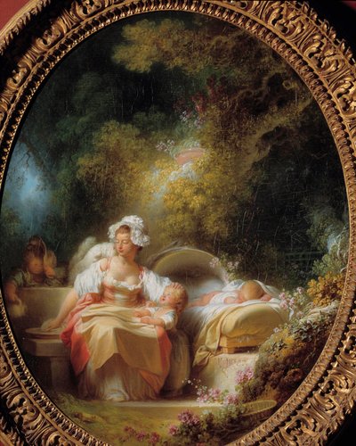 De goede moeder door Jean Honore Fragonard