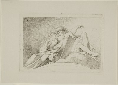 Twee profeten door Jean Honore Fragonard
