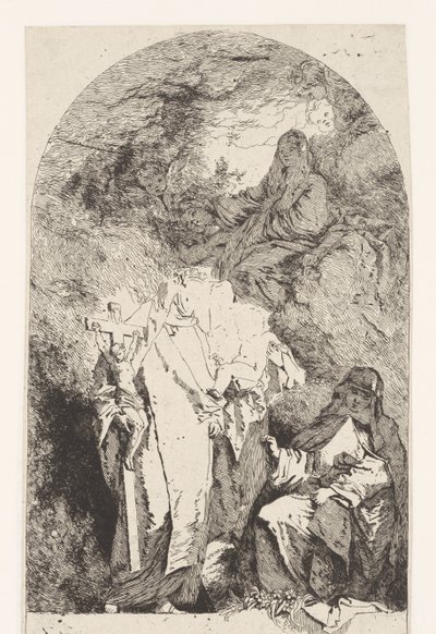 Verheerlijking van Maria door Jean Honore Fragonard
