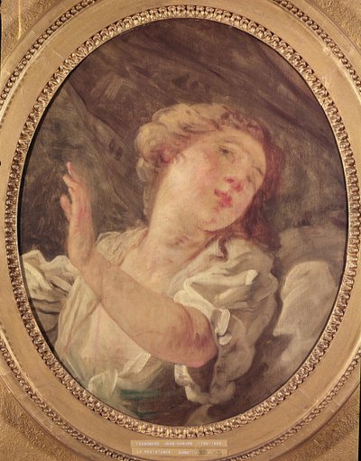 Jonge Vrouw die Zich Afwendt of, La Resistance door Jean Honore Fragonard