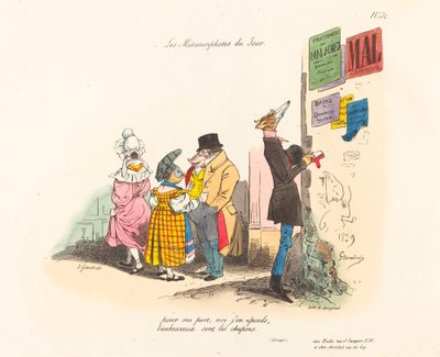 Metamorfoses van de Dag: Spijt, of Nooit tot de Volgende Keer door Jean Ignace Isidore Grandville