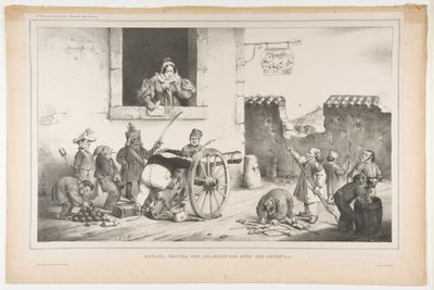 Kinderen, gehoorzaam mij, speel niet met die wapens door Jean Ignace Isidore Gérard