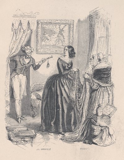 Nieuwe Actaeon, ik verraste Diana, niet in haar bad maar met een dealer in de badkamer door Jean Ignace Isidore Gérard
