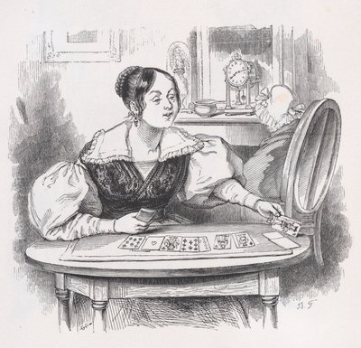 De kaarten uit de volledige werken van Béranger, 1836 door Jean Ignace Isidore Gérard