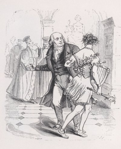 De Vluchtende Muze uit Het Complete Werk van Béranger, 1836 door Jean Ignace Isidore Gérard