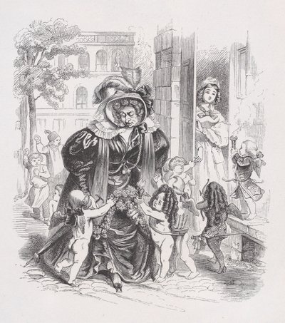 De arme Putti uit Het volledige werk van Béranger, 1836 door Jean Ignace Isidore Gérard