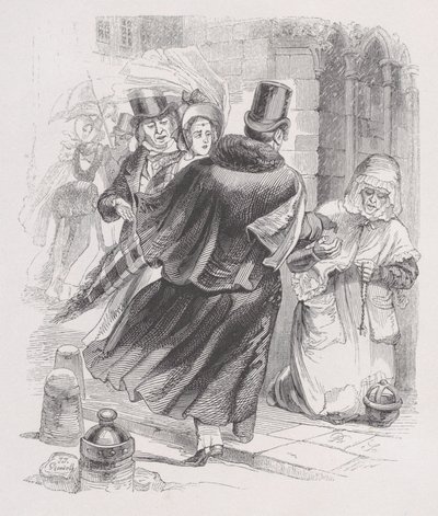 De arme vrouw uit De volledige werken van Béranger, 1836 door Jean Ignace Isidore Gérard