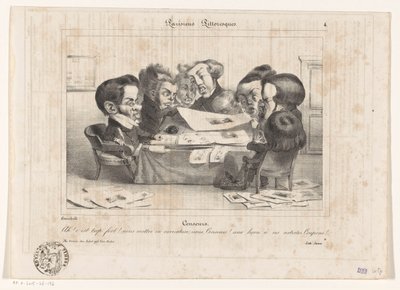 Karikatuur van Franse censoren door Jean Ignace Isidore Gérard Grandville