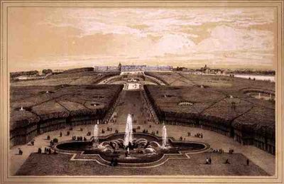 Algemeen Uitzicht op het Park en Paleis van Versailles, gepubliceerd door Auguste Bry door Jean Jacottet