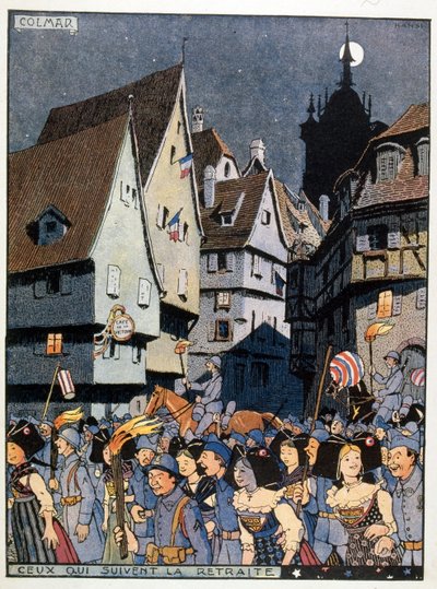 Franse vieringen ter gelegenheid van de terugkeer van de Elzas naar Frankrijk door Jean Jacques Waltz
