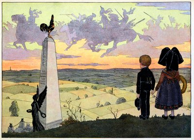 Mijn dorp, degenen die niet vergeten: Het slagveld door Jean Jacques (1873 1951) Waltz