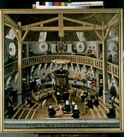 PROTESTANTISME (Calvinisme): De Tempel van het Paradijs in 1564 door Jean Jacques (after) Perrissin