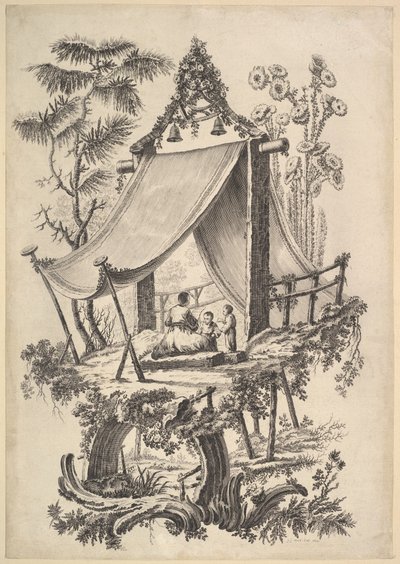Boomhuis, 1773 door Jean Jacques Avril