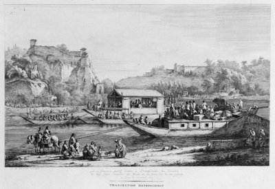 Boottocht op de Seine, 1803 door Jean Jacques Boissieu de