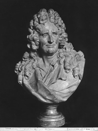 Portret van Nicolas Boileau, bekend als Boileau-Despreaux door Jean Jacques Caffieri