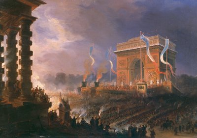 Festival van de Broederschap van de Arc de Triomphe, 24 april 1848 door Jean Jacques Champin