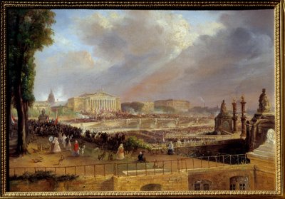 Proclamatie van de Republiek op het portiek van de Kamer van Afgevaardigden op 4 mei door Jean Jacques Champin