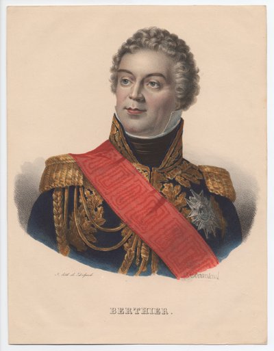 Louis-Alexandre Berthier 1753-1815, Prins van Wagram, Prins van Neuchâtel, 1835 door Jean Jacques Francois Monanteuil