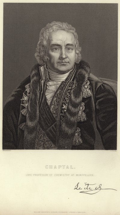 Portret van Jean-Antoine Chaptal door Jean Jacques Francois Monanteuil