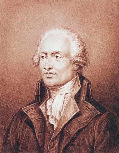 Portret van Marie-Jean de Condorcet Caritat door Jean Jacques Frilley