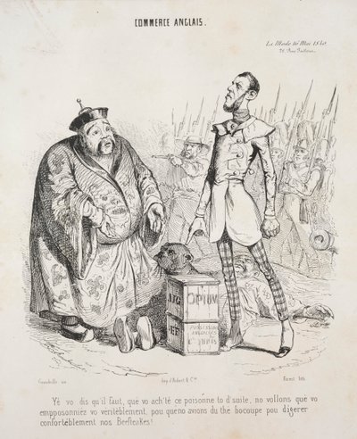 Engelse handel door Jean Jacques Grandville