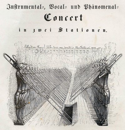 Instrumentaal, vocaal en fenomenaal concert, 1844 door Jean Jacques Grandville