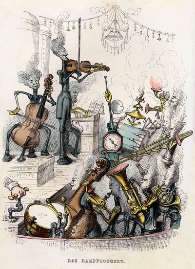 Stoomconcert door Jean Jacques Grandville