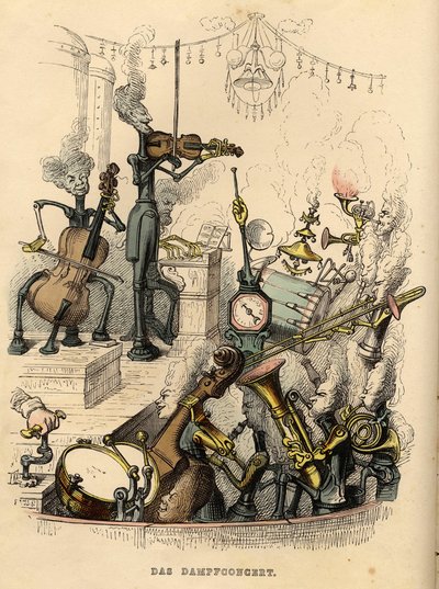 Stoomconcert door Jean Jacques Grandville
