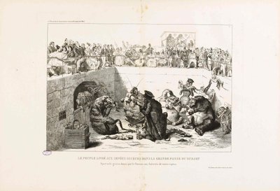 Het Volk Overgeleverd aan de Vampier Belastingen. Uit La Caricature, 1833 door Jean Jacques Grandville