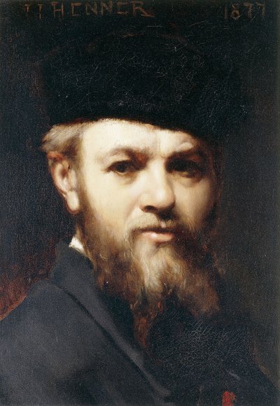 Zelfportret, 1877 door Jean Jacques Henner