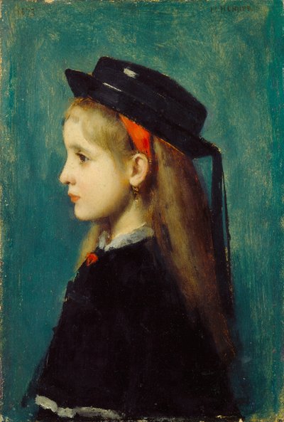Elzasser meisje, 1873 door Jean Jacques Henner