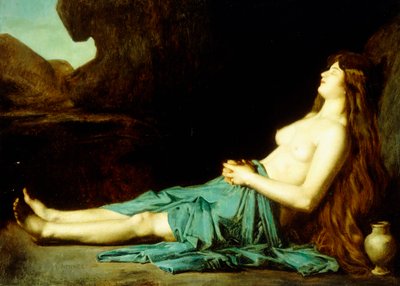 Madeleine in de Woestijn, ca. 1874 door Jean Jacques Henner