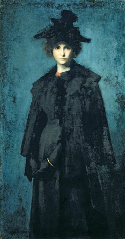 Portret van Madame Laura Leroux door Jean Jacques Henner